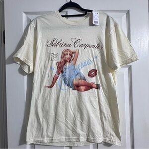 NWT Sabrina carpenter t shirt merch size large